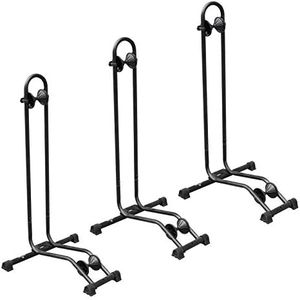 BikeHand Bike Floor Stand Parking Rack Stand - for 24"-29" Mountain MTB & Road Bikes Bicycles Indoor Outdoor Garage Storage - Classic for 3 Bikes