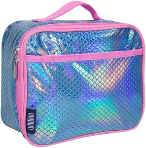 Wildkin Kids Insulated Lunch Box Bag for Boys and Girls, Perfect Size for Packing Hot or Cold Snacks for School and Travel, Measures 9.75 x 7 x 3.25 Inches, BPA-Free (Mermaid Scales)