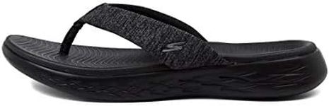 Skechers Women's ON-THE-GO 600 Flip Flops, Black - 15304, 8 M US