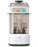 Bottle Sterilizer and Dryer, Compact Baby Bottle Sterilizer, Electric Steam Bottle Sanitizer for Baby Bottles, Pacifiers, Pump Parts