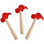 STOBOK Kids Wooden Hammers Toy: 3pcs Maintenance Tools Toys Pretend Play Educational Toys for Baby Children Mallet Pounding Toy Beating Gavel Toys Simulation Hammers Pounding Toy