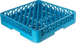 Carlisle FoodService Products Opticlean Plastic All-Purpose Dish Rack with Pegs, 3 Inch, Carlisle Blue, (Pack of 6)