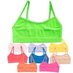 Alyce Intimates Seamless No Show Girls Sports Bra, Pack of 10