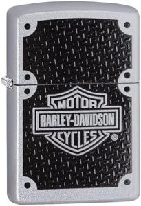 Zippo Harley-Davidson Carbon Fiber Satin Chrome Pocket Lighter
