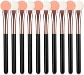 Uorpoto Eyeshadow Applicators Double Sided Sponge Makeup Brushes Reusable 10Pcs Round Foam Eye Shadow Applicator Sticks Brush Set Washable