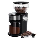SHARDOR Electric Burr Coffee Grinder, Automatic Coffee Bean Grinder with 16 Precise Grind Setting, Adjustable Flat Burr Mill for French Press, Drip Coffee and Espresso, 2-14 Cup, Black