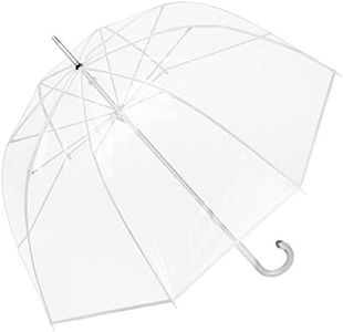 VON LILIENFELD® Ombrello Classico Donna Lungo Uomo Trasparente Melina bianco