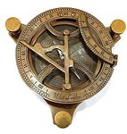 Antique Brass Sundial Compass Fully Functional Compass nevegation Nautical Maritime Vintage Antique Compass