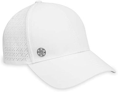 Gaiam Women's Hat-Breathable Ball Cap, Pre-Shaped Bill, Adjustable Size for Running White