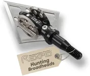 Rexpid NURI Fixed Broadheads 125 Grain - 3 Pack - Fixed Hunting Arrows Heads, Rotary Wing Blades, 1-1/4" Cut Arrow Tip for Compound Bow, 0.039" Blade Thickness - Broadhead Case Included