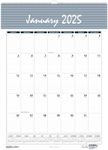 2025 House of Doolittle Bar Harbor 12-inch x 17-inch Monthly Wall Calendar, White/Blue (332-25)