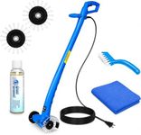 Grout Cleaner Bundle, Electric Stand Up Tile Grout Cleaner Machine with 20’ Cord, 3 Brush Wheels, 1 Cleaner, 1 Grout Hand Brush, 1 Microfiber Cloth