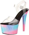 Ellie Shoes Women's Stiletto Sandal Heeled, Multi, 8