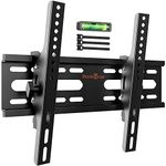 Perlegear TV Wall Bracket for 13-42 inch TVs up to 45kg, Sturdy Tilt TV Bracket with VESA 75x75-300x300mm, 32 inch tv wall bracket Includes level and Cable Ties.