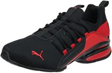 PUMA Men's Axelion Break Training Shoe, Break Black-high Risk Red, US 10.5