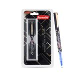 Reynolds TRIMAX GOLD RollerBall Pen SET - 1 PEN BLUE | PREMIUM PEN FOR GIFTING | LUXURY PENS FOR WRITING | PEN FOR PROFESSIONALS | 0.5 mm TIP SIZE