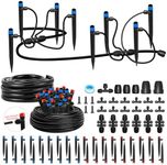 Drip Irrigation Kit for Garden, Raised Bed Watering System 250FT, Quick-Connect Plant Accessories, Drip Line Kit for Greenhouse, DIY Micro Sprinklers Set for Yard Outside,Sistema De Riego Por Goteo