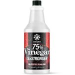 Calyptus 75% Pure Super Concentrated Vinegar | Dilutes to 3.75 Gallons | 15x Power Concentrate Vinegar | 1 Full Quart (32 Fl Oz)