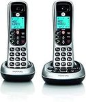 Motorola CD4012 Digital Cordless Phone with Answering Machine with 2 Handsets