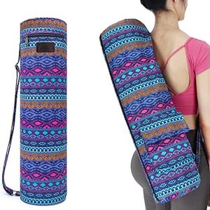AROME Yoga Mat Bag, Waterproof Yoga Bag Mat Carrier Exercise Yoga Carrying Bag for Women Men, Full-Zip Yoga Gym Bag with 2 Multi-Functional Pockets for 1/4” 1/3” 2/5” Thick Yoga Mat