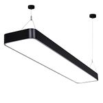HELCEKOU Modern Rectangular LED Chandelier, Minimalist Pool Table Pendant Lamp, Adjustable Height Light Fixture for Billiard Room, Dining Office, Gym(White Light-6000k,150CM-72W)