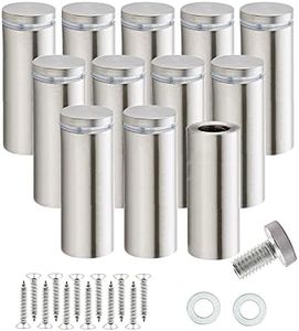 RuoFeng Stainless Steel Wall Mount Glass Standoff Holder Screw Nails Advertising Nails 12 Pcs (16x100mm)