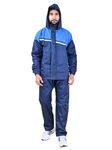 RUPA Rainwear for Men, Waterproof Nylon Blended Rain Jacket with Pants and Carry Bag, Pack of 1