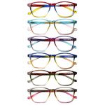 JOSCHOO Ladies Reading Glasses Blue Light Blocking Spring Hinge Fashion Pattern Print Eyeglasses for Women Men (5 Clour-3, 2.25, x)