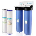 APEC 2-Stage Whole House Water Filter System with Sediment and Carbon Filters (CB2-SED-CAB20-BB)