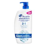 Head & Shoulders Classic Clean 2in1 Anti Dandruff Shampoo, Up to 100% Flake Free, For Any Hair and Scalp Type. 1000ml (Packaging may vary)