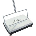 Fuller Brush 17034 Carpet & Floor Sweeper- Mini Stick Cleaner for Hardwood Surfaces, Wood Floors, Laminate Tile - Small & Portable - Cleans Dust Pet Hair - Electrostatic & Silent - Silver