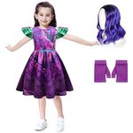 Girl Princess Costume Dress Up for Kids Halloween Cosplay Outfits 5-10 Years