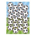 Football Edible Wafer Cake Cupcake Decorations Pack of 20 Dekora 145102