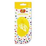 Jelly Belly Car Air Freshener - Lemon Drop 3D Hanging Freshener. Car Scent Lasts Up To 30 Days, Air Freshener Car, Home or Office. Genuine Jelly Belly Car Air Fresheners for Women, Men and Kids