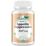 Cheroline Appetite Suppressant Tablets for Men, High-Dose 3217mg Formula, with Glucomannan & Green Tea Extract, Powerful Fat Burner & Energy Booster, 90 Tablets, 30-Day Supply (90 Count (Pack of 1))