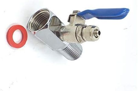 KHANJAN Brass & Copper RO Water Purifier Valve, Diverter Coupling + Valve Full DV Set-1/4" (6mm) Tube Connection