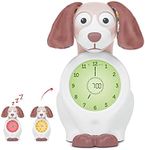 ZAZU Davy The Dog Clock - Sleep Trainer Clock & Nightlight for Kids | Light Up Alarm Clock | Helps teach your child when to wake up with visual indicators | Adjustable Brightness | Auto off