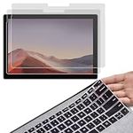 2 Pack Matte Anti-Glare Screen Protector for 2020 2019 Microsoft Surface Pro 7,Surface Pro 6, Surface Pro 5 and Surface Pro 4 Laptop,with Surprise Keyboard Cover,Help for Your Eyes Reduce Fatigue