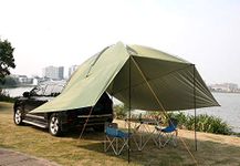 Outdoor Camping Car Tailgate Canopy Shade Tent Car Gazebo Tent Large Car Rear Tent SUV Awning for Sun Shelter