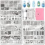 BUDOCI Nail Stamping Kit 12Pcs Nail