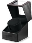 KAVYIA Watch Winder with Japanese Motor – Silent Adjustable Rotation, Premium PU Leather Exterior and Soft Flexible Watch Pillows, for Father's Day Gift for Him, Birthday Gift