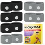 HIONXMGA 6 Pairs Motion Sickness Bands – Anti Nausea Acupressure Wristbands for Car, Boat, Flight & Morning Sickness Relief – Travel & Cruise Essentials for Adults and Kids