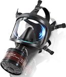 Gas Masks Survival Nuclear and Chemical, Gas Mask Military Tactical Respirator, Full Face Respirator Mask with 40mm Activated Carbon Filter for Dust, Vapors, Chemicals