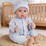 Milidool Lifelike Reborn Baby Dolls Boy- 18-Inch Soft Body Realistic-Newborn Real Life Baby Dolls for Kids Age 3+