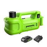 Greenworks G24JACKK2 Cordless Battery Jack 24V 3T Electric Hydraulic Lifting Height: 6-1/8"-17-1/2" (155-445mm) Universal with 2Ah Battery and Charger