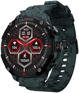 CULTSPORT Cult.Sport Ranger Xr, 1.43" Amoled Smartwatch, Outdoor Rugged Smartwatch, 850 Nits, Bluetooth Calling, 4200 Mah Battery, Sports Recognition, Health Tracking, Round Digital Watch