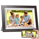 KODAK Digital Picture Frame 10.1 Inch WiFi Electronic Picture Frame HD IPS Touchscreen Smart Photo Frame with 32GB Memory, Automatic Rotation, Share Pictures, Music, Videos (White, 10.1 Inch)