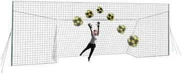 Open Goaaal Football Goal & Backsto