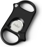 Palió Composite Double Guillotine Cigar Cutter, Jet Black - Cigar Snipper with Hardened Surgical Stainless Steel Blades Cuts Up to 60 Ring Gauge Cigars | Premium Cigar Accessory for Aficionados