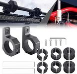 SKUNTUGUANG 20MM-50MM Universal Work Light Tube Clamp Mounting Bracket Fog Light Mounting Bull Bar Bumper Lamp Holder for Off-road Vehicles Car Truck Motorcycle